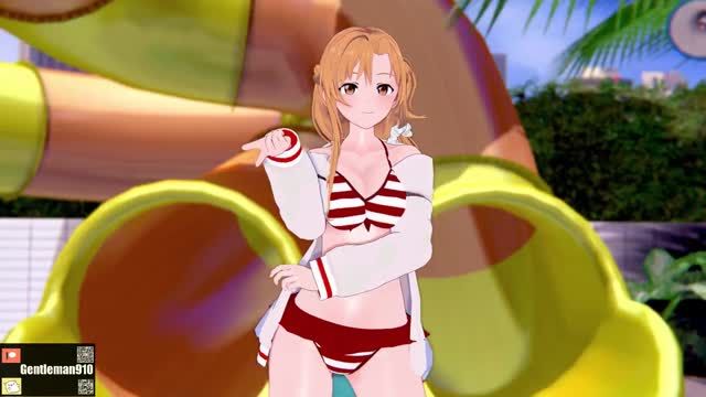 【KKS／MMD】【Chocolate Cream】 結城明日奈(アスナ) 紺野木綿季(ユウキ) 【SAO】